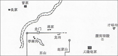 桥陵陵园平面图